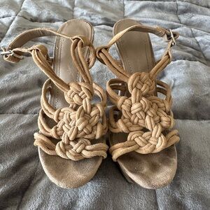 Women's Tan Knotted Sandals